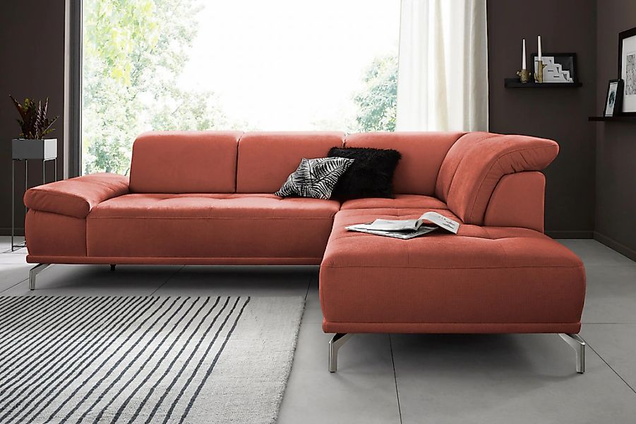 Places of Style Ecksofa "Caluna", Inkl.Sitztiefenverstellung, wahlweise mit günstig online kaufen