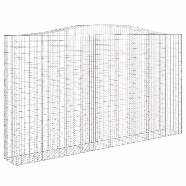 Vidaxl Gabionen Mit Hochbogen 3 Stk. 400x50x220/240cm Verzinktes Eisen günstig online kaufen