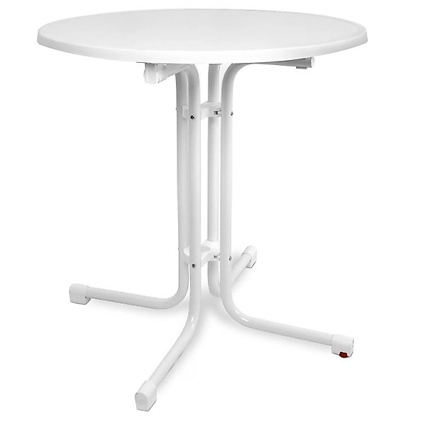 Beautissu Bistroni Bistrotisch Ø80xH70cm Weiß günstig online kaufen