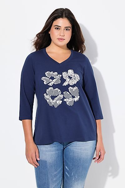 Ulla Popken T-Shirt Shirt Blüten Classic günstig online kaufen