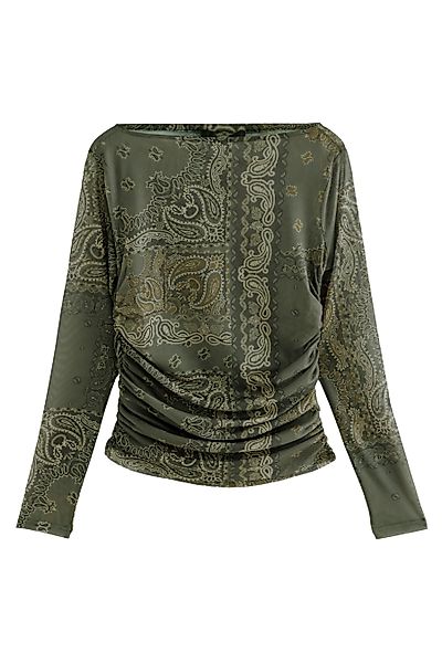 Next Langarmshirt Kew Collection gerafftes Langarmoberteil günstig online kaufen