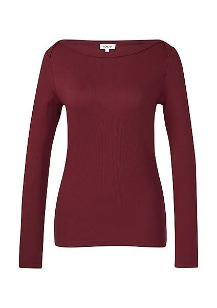 s.Oliver Langarmshirt T-Shirt Geripptes Langarmshirt mit günstig online kaufen