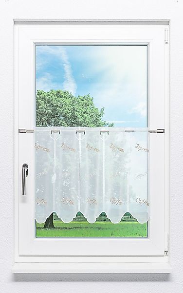 LYSEL® Scheibengardine Coffee, (1 St), transparent, günstig online kaufen