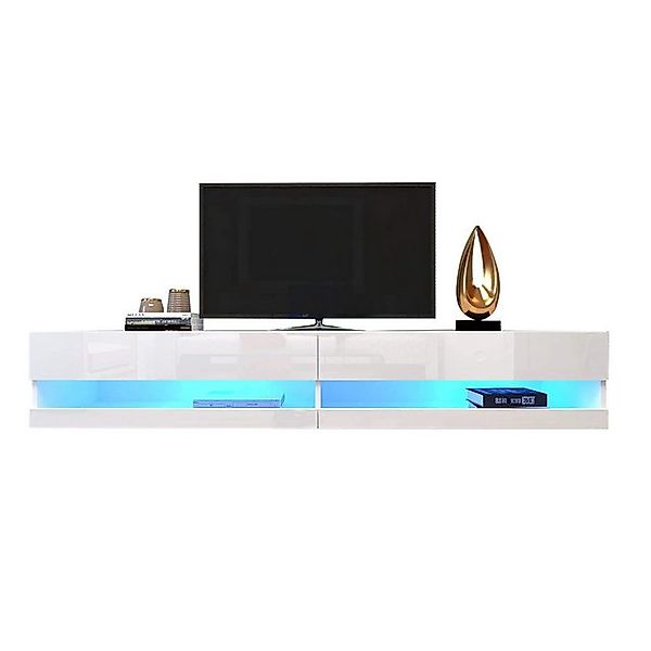 REDOM TV-Schrank LED TV Lowboard,Wandmontierter,TV-Ständer, (mit LED-Beleuc günstig online kaufen