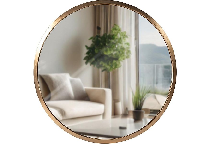 CLP Wandspiegel Elsie, Rund, Modern, 30 / 45 / 60 / 80 cm Metallrahmen günstig online kaufen