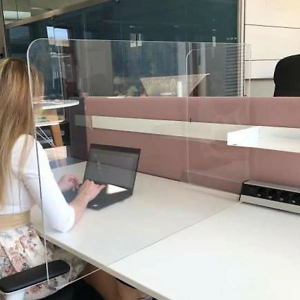 Neudoerfler Distanz Screen Plexiglas - Schreibtisch Trennwand - Spuck & Nie günstig online kaufen