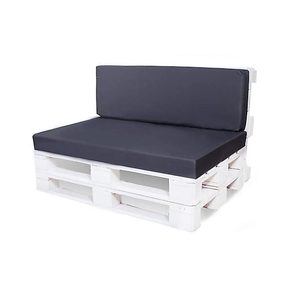 Setgarden Flat Set Palettenkissen 120x80x10cm Sitzkissen + Rückenkissen 120 günstig online kaufen