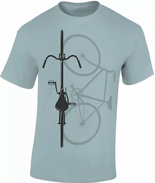 Baddery Print-Shirt Fahrrad T-Shirt : "Bike Shadow" - Rennrad Zubehör, hoch günstig online kaufen