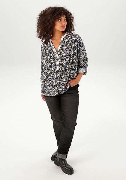Aniston PLUS Schlupfbluse In trendigem Alloverdruck günstig online kaufen