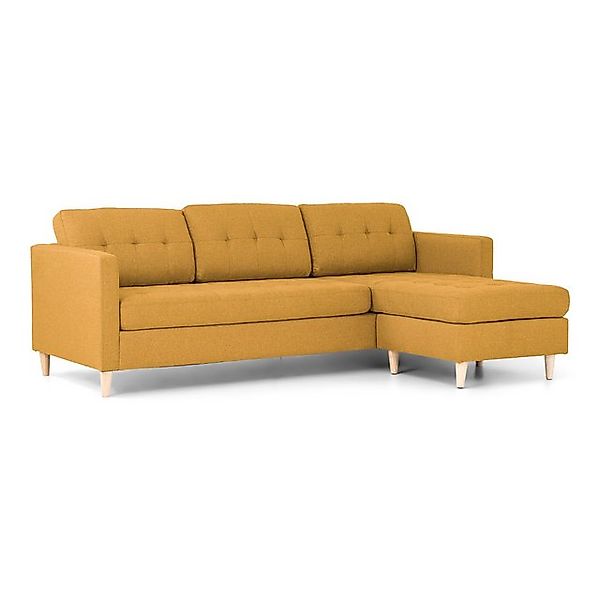 ebuy24 Marino Sofa Chaiselongsofa Rechts oder Links Gewendet in Stoff Curry günstig online kaufen