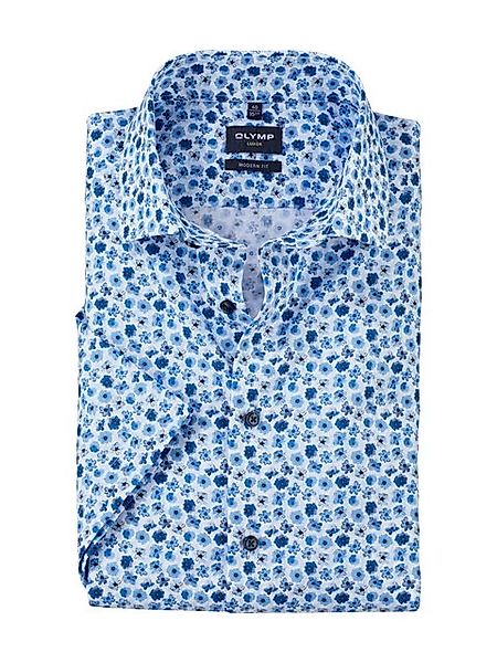 OLYMP Kurzarmhemd Luxor modern fit kreativem Flower-Print günstig online kaufen