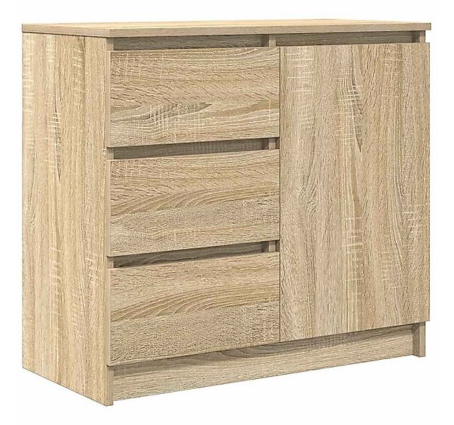vidaXL Sideboard Sideboard mit Schublade Sonoma-Eiche 71x35x65 cm Holzwerks günstig online kaufen