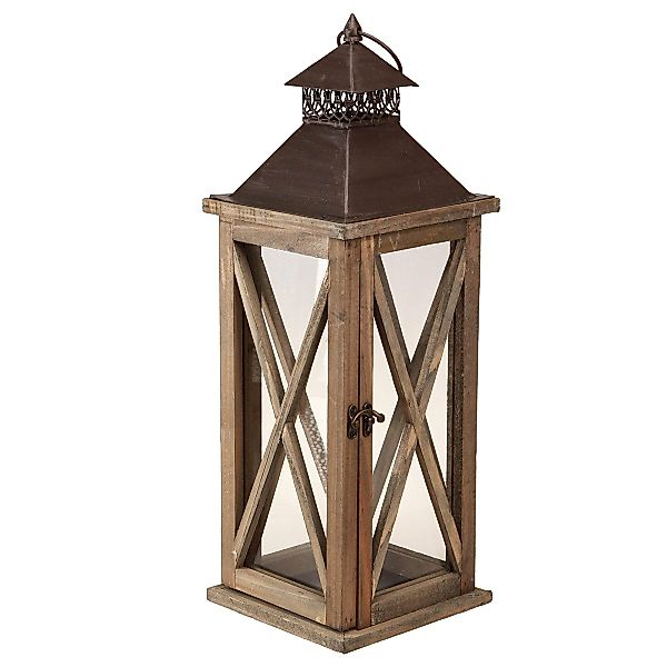 Viana Windlicht Laterne Vintage-Stil Metall und günstig online kaufen