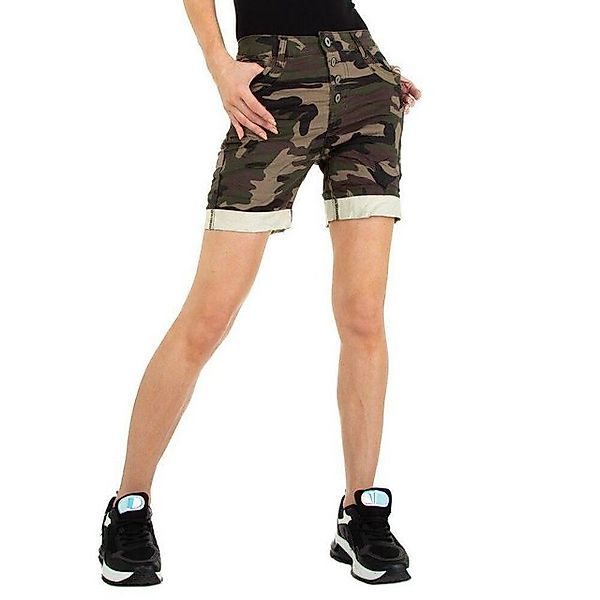 Ital-Design Shorts Damen Freizeit Camouflage Stretch günstig online kaufen