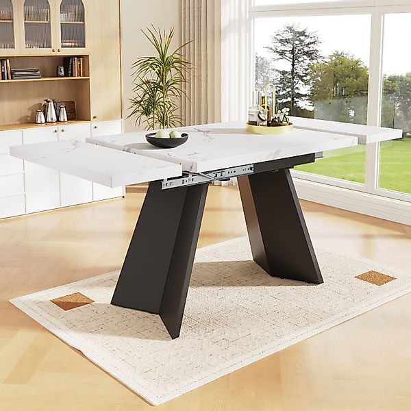 OKWISH Esstisch Langer Tisch,Moderne Esstisch,Teleskoptisch,Esstisch-Set (T günstig online kaufen