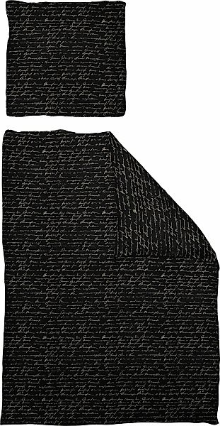 Adam Bettwäsche "Leinenbettwäsche Scribble" 2 Stk. tlg. aus Bio-Baumwolle günstig online kaufen