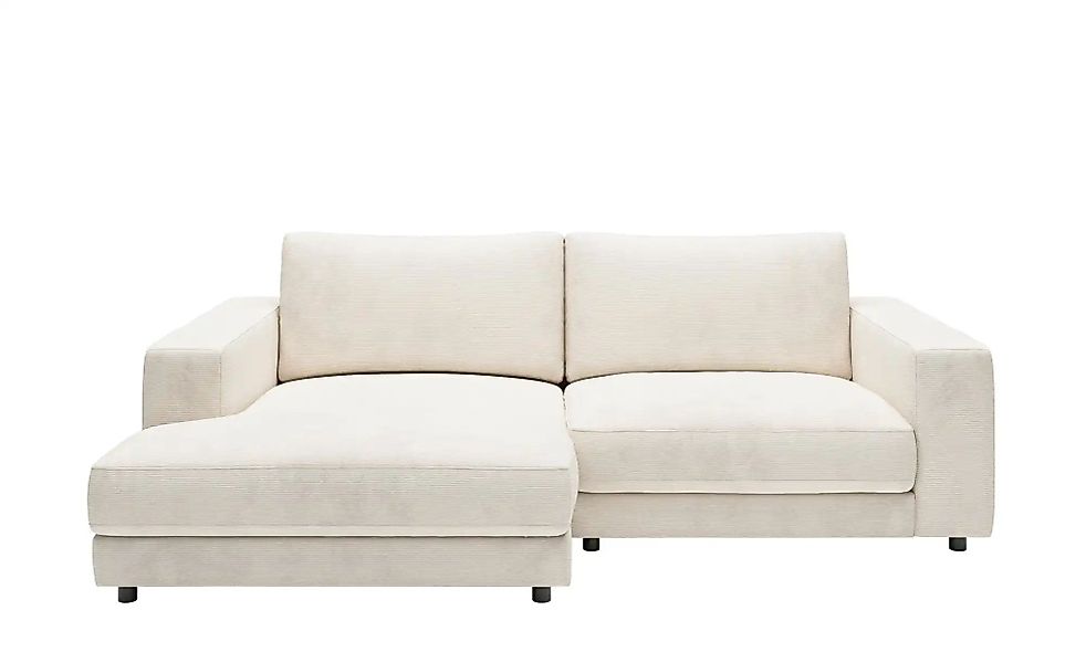 Jette Home Ecksofa in Feincord Sila ¦ weiß ¦ Maße (cm): B: 250 H: 85 T: 170 günstig online kaufen