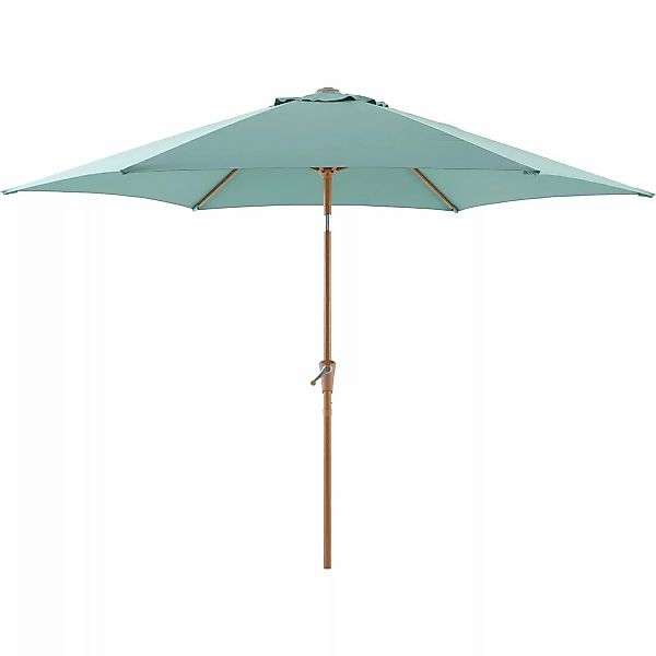 Marktschirm Camarillo Ø 300 cm Salbeigrün mit Kurbelmechanik günstig online kaufen