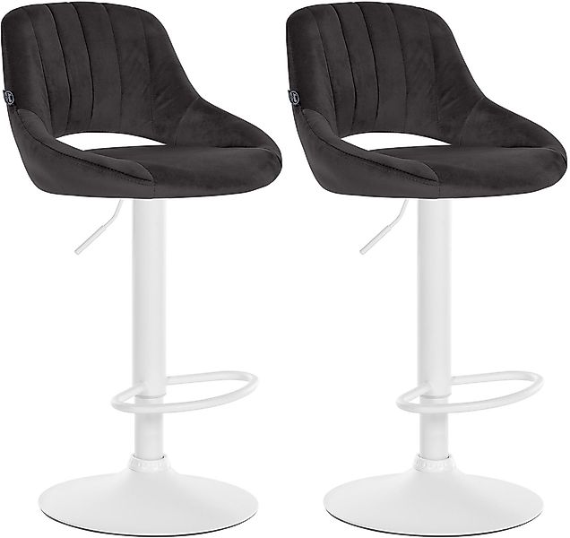 CLP Barhocker Milet Samt (2er Set, günstig online kaufen
