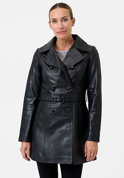 RICANO Ledermantel Rosalia luxuriöser Ledermantel mit Gürtel günstig online kaufen