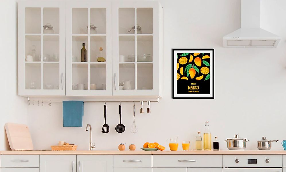queence Bild "Fresh Mango", Obst-Obst Bilder-Essen-Lebensmittel-Kunst-Abstr günstig online kaufen