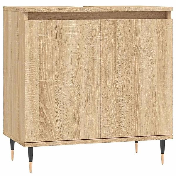 vidaXL Badschrank Sonoma-Eiche 58x33x60 cm Holzwerkstoff 831575 günstig online kaufen