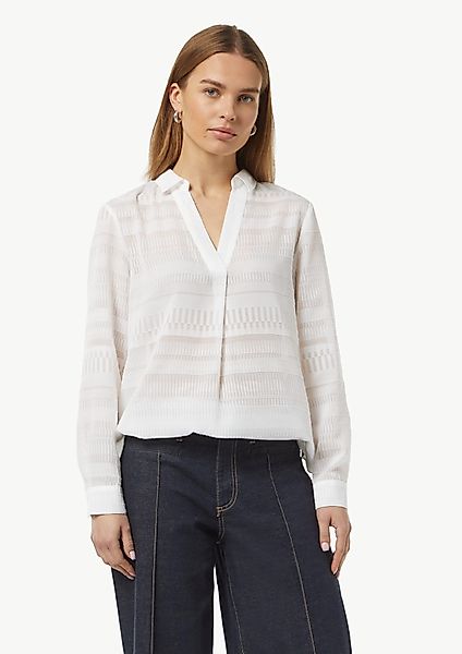 Comma Langarmbluse Oversized Bluse aus transparentem günstig online kaufen