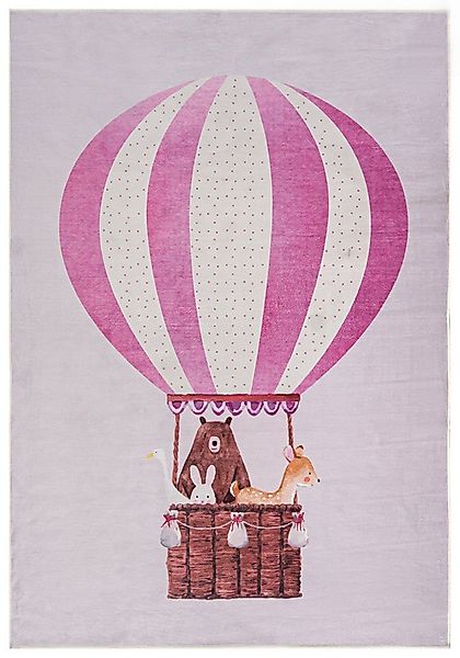 Mazovia Designteppich Kinder Ballon, Tierisch Kinderzimmer, 80 x 150 cm, Fu günstig online kaufen