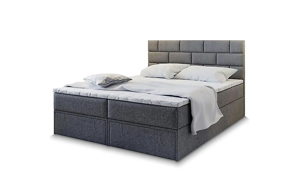 MASSENO Boxbett mit Bettkasten und 2 Schubladen Arinos ¦ grau ¦ Maße (cm): günstig online kaufen