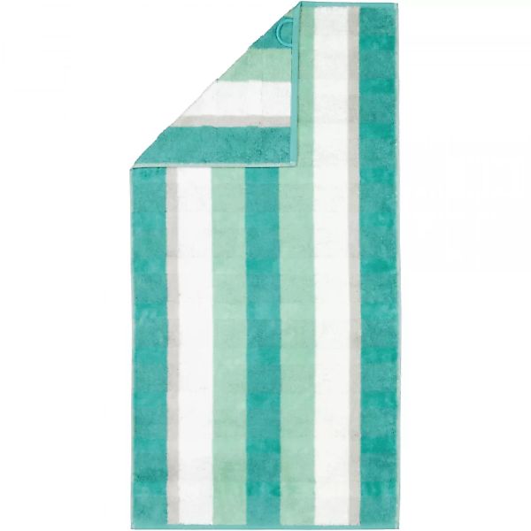 Cawö Handtücher Noblesse Stripe 1087 - Farbe: smaragd - 44 - Handtuch 50x10 günstig online kaufen
