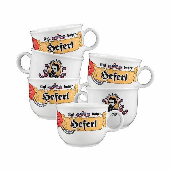 Seltmann Weiden Tasse "Kaffeetassen Compact Bayern 210 ml 6er Set bunt" günstig online kaufen