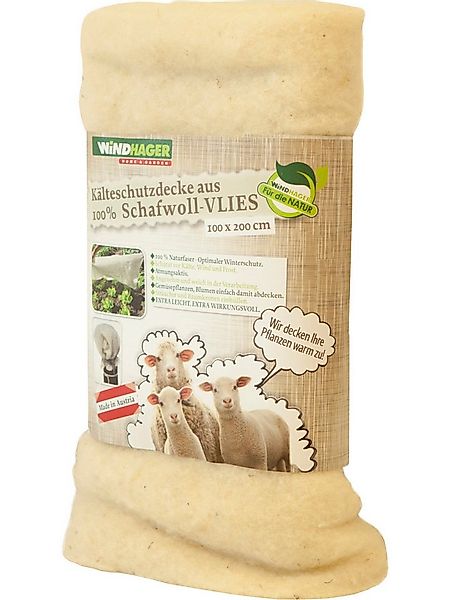 Windhager Wintervlies Windhager Schafwoll-Vliesdecke weiß 2 x 1 m günstig online kaufen