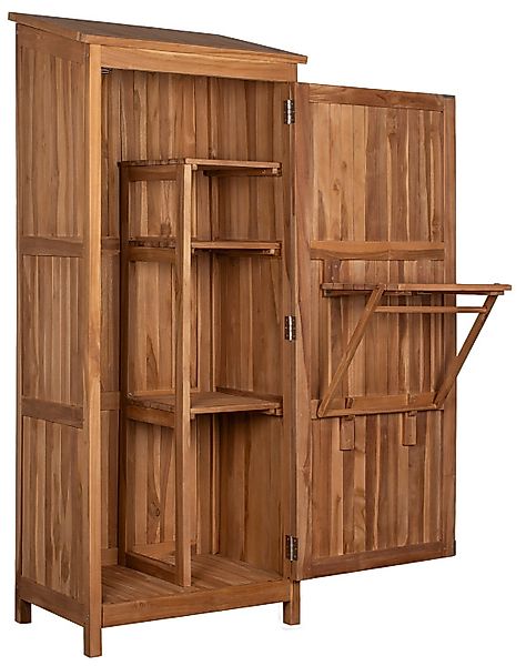 Gartenschrank Swansea Teak 192 x 86 x 56 cm günstig online kaufen