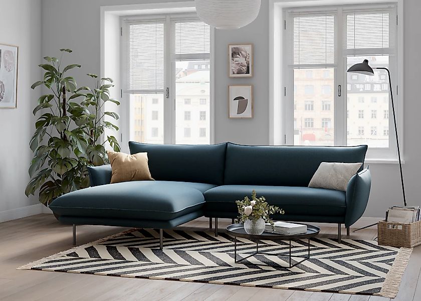 OTTO home Ecksofa "Stine L-Form" Besonderes Design durch Kissenoptik und Ke günstig online kaufen