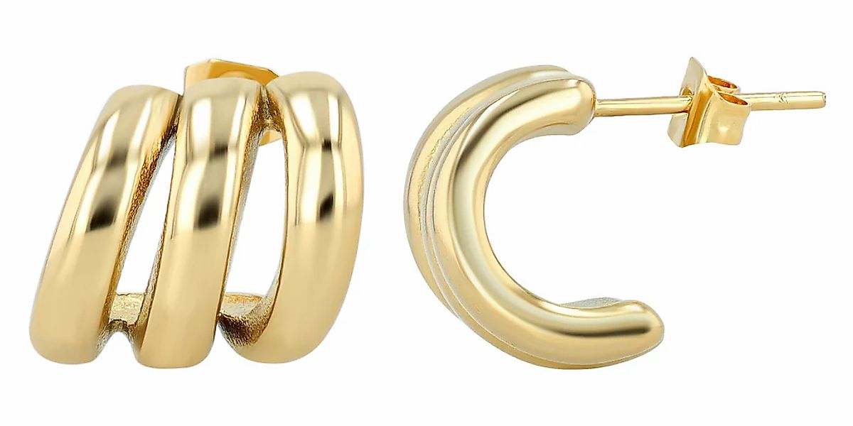 Adelia´s Paar Creolen "Damen Ohrringe – Creole aus Edelstahl" Ein kleines G günstig online kaufen