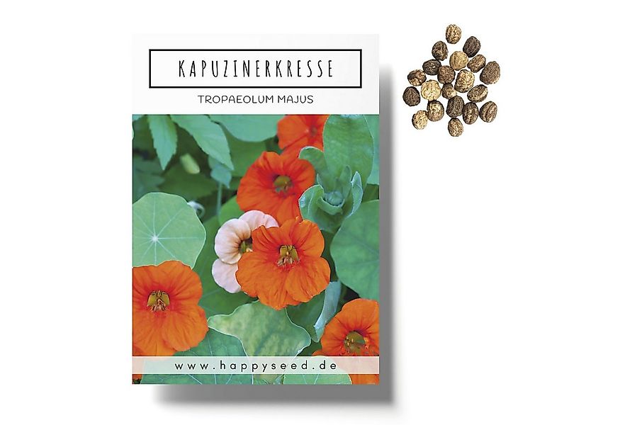 HappySeed Blumensamen Kapuzinerkresse Samen - Tropaeolum majus, Blumen günstig online kaufen
