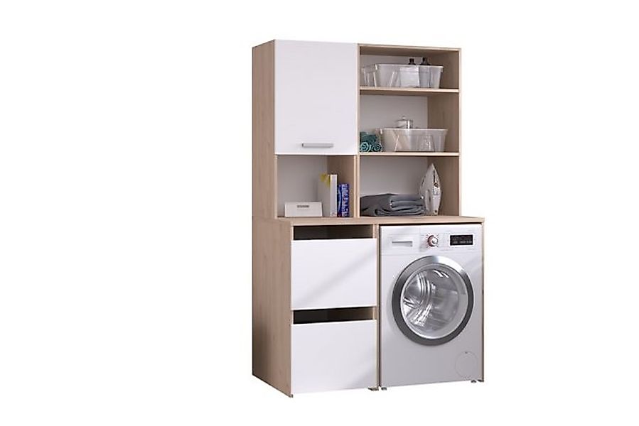 Parisot Mehrzweckschrank-Set Laundry 5, in Jackson Eiche Dekor / Weiß günstig online kaufen