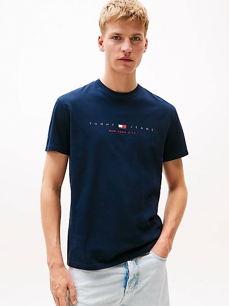 Tommy Jeans T-Shirt "TJM REG FLAG LINEAR SS TEE EXT", Mit Rundhalsausschnit günstig online kaufen