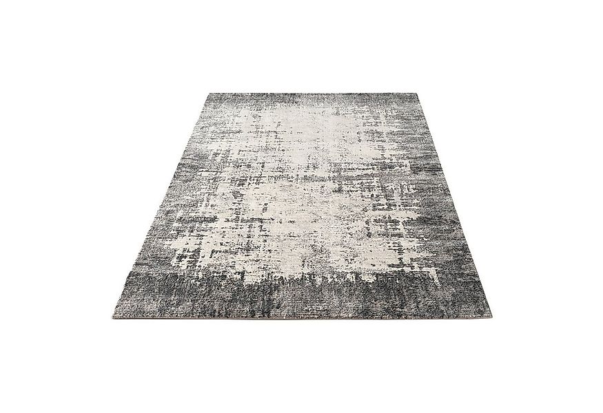 Carpetilla Designteppich Designer Teppich Hochflor Wohnzimmer Abstrakt Grau günstig online kaufen