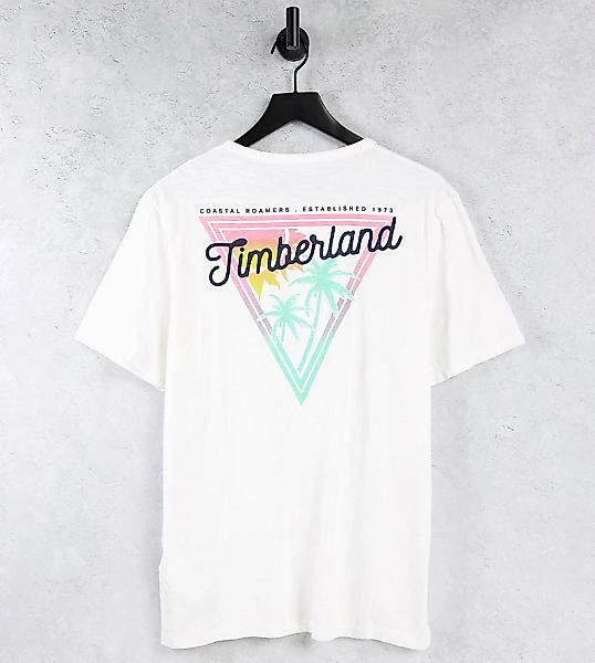 Timberland – Coastal Roamers– Kurzärmliges T-Shirt in Weiß – exklusiv bei A günstig online kaufen