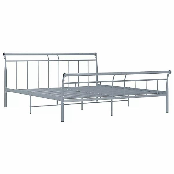 vidaXL Bettgestell Grau Metall 180x200 cm Modell 8651103 günstig online kaufen