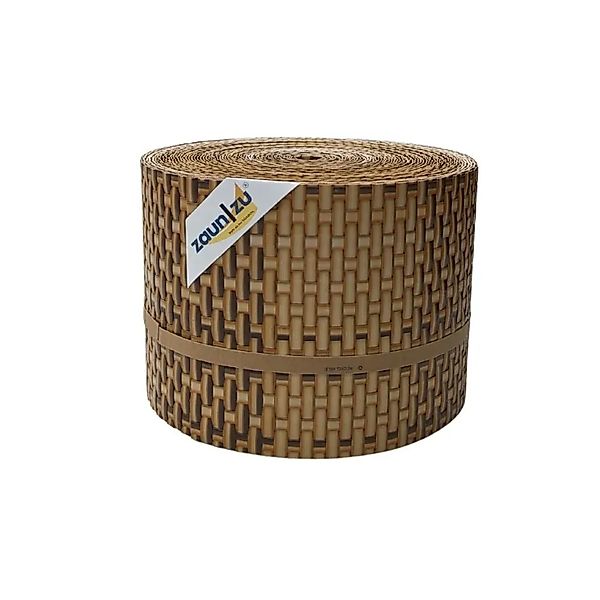 zaunzu Sichtschutz Rattan PE für Doppelstabmatten Beige 26m günstig online kaufen
