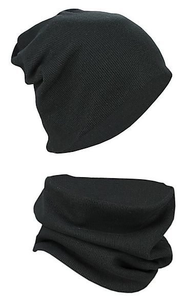 Alkato Beanie Alkato Unisex Beanie Mütze und Schal Set Uni günstig online kaufen