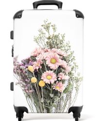 NoBoringSuitcases.com© Hartschalen-Trolley mit leuchtende Räder - günstig online kaufen