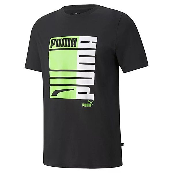 Puma Formstrip Graphic Kurzarm T-shirt S Puma Black / Green Flash günstig online kaufen