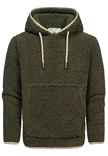 Amaci&Sons Kapuzenpullover SUNNYVALE Kapuzenpullover Teddyfell Herren Teddy günstig online kaufen