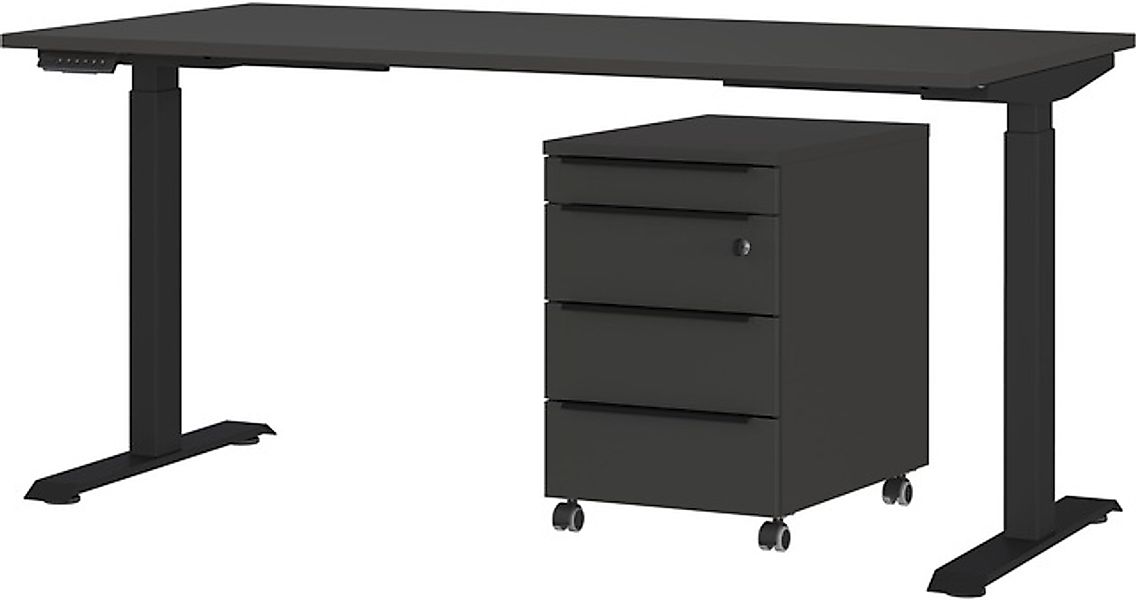 GERMANIA Büromöbel-Set »Mailand, inkl. Schreibtisch (elektr. höhenverstellb günstig online kaufen