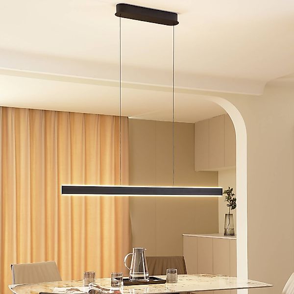 Lucande LED-Hängeleuchte Philine, Länge 121 cm schwarz Eisen günstig online kaufen