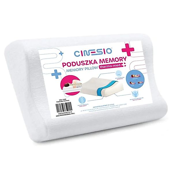 CINESIO Kopfkissen Orthopädisches Memory-Foam-Kissen ergonomisch Nacken- günstig online kaufen