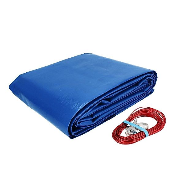 EVOLUTION Pool-Abdeckplane Abdeckplane Oval Blau mit günstig online kaufen